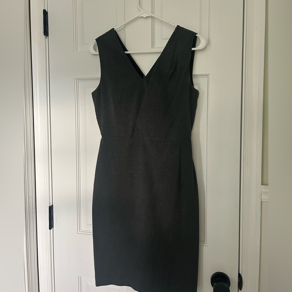 Grey V-neck Banana Republic Dress